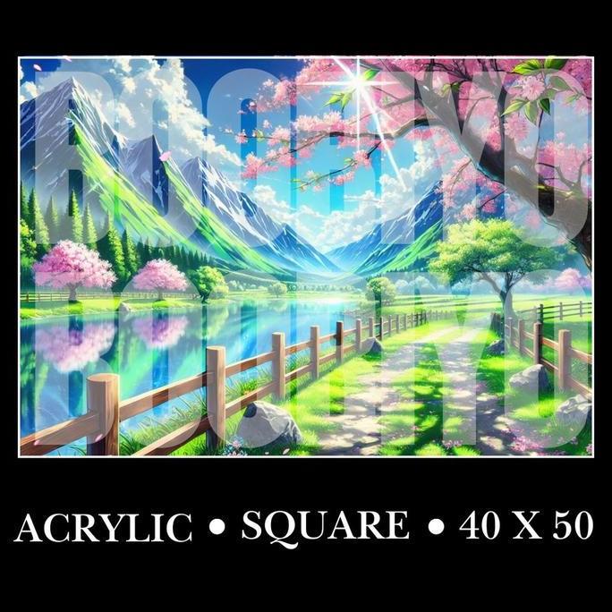 [Boobiyo] Diamond Painting Square 40x50 Acrylic Kotak