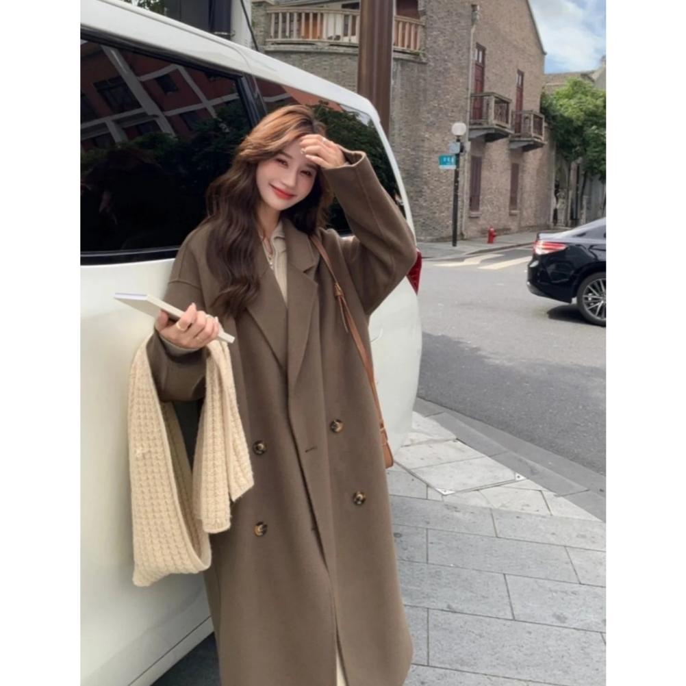 TERMURAH JAKET LONG BLAZER COAT IMPORT PREMIUM  COAT POCKET KATUN IMPORT BY OURPLACE