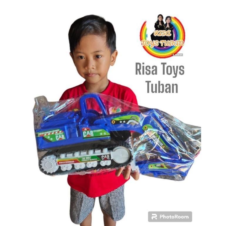 Premium Mainan Mobil Excavator Truck Beko Besar Fp 710 Bahan Terbaik