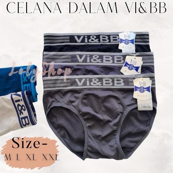 Gentle- 6 Pcs - Celana Dalam Pria Segitiga / Cd Pria Pakaian Dalam Underwear Men Vi Bb
