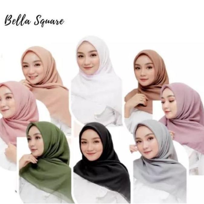 DS125 - Grosir Paket Usaha Bella Square isi 12pc / Paket Usaha jilbab bella square / Paket Usaha Hij