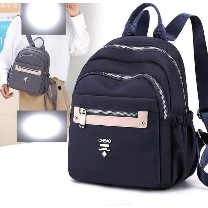 Bags- Tas Ransel Wanita Chibao Terbaru 2023 Cba8221 Kanvas Backpack Cewek Canvas