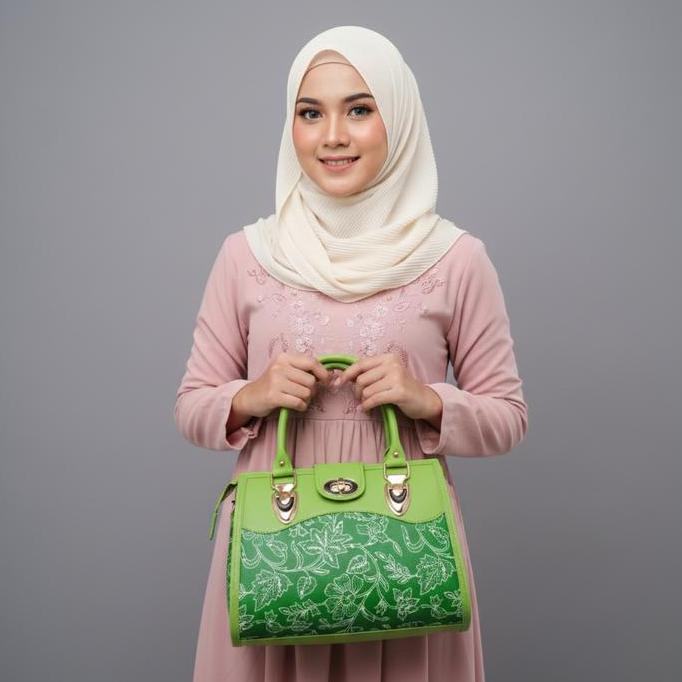 Bags- Tas Fatayat Nu Elegan Praktis Bahan Batik Fatayat Nu Totebag Wanita