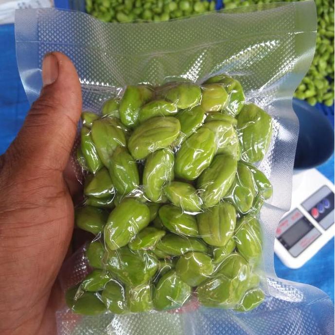 Hijaudaun- Pete Kupas Frozen 500 Gram Kemasan Vacum Cocok Untuk Olahan Makanan