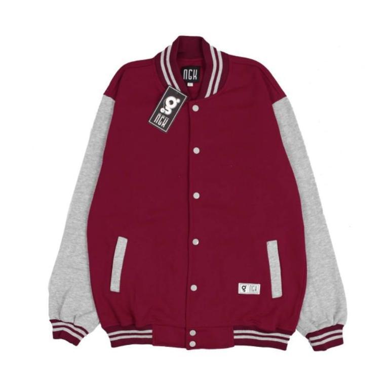 TERBARU Jaket Varsity Polos Pria Wanita Jacket Baseball Distro Original