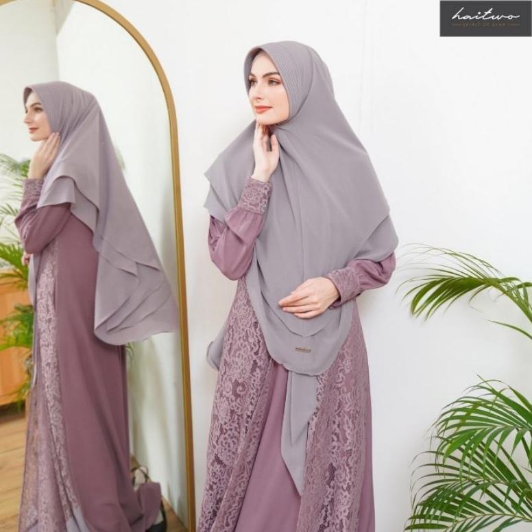 GAMIS SET SYARI HAITWO ASTER VEST 005