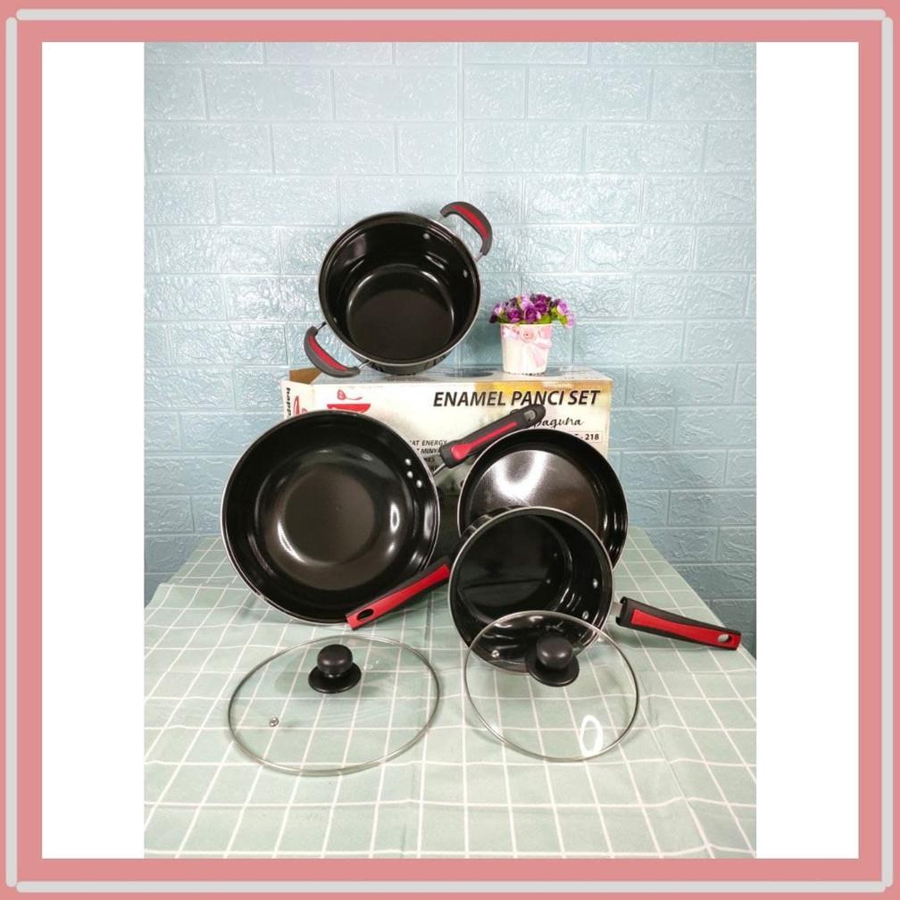 YOHOYO - Panci enamel set Happy Fun HF 218