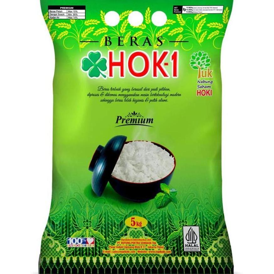 beras hoki premium 5kg/ hoki beras premium 5kg  Rice/ beras hoki 10kg LM