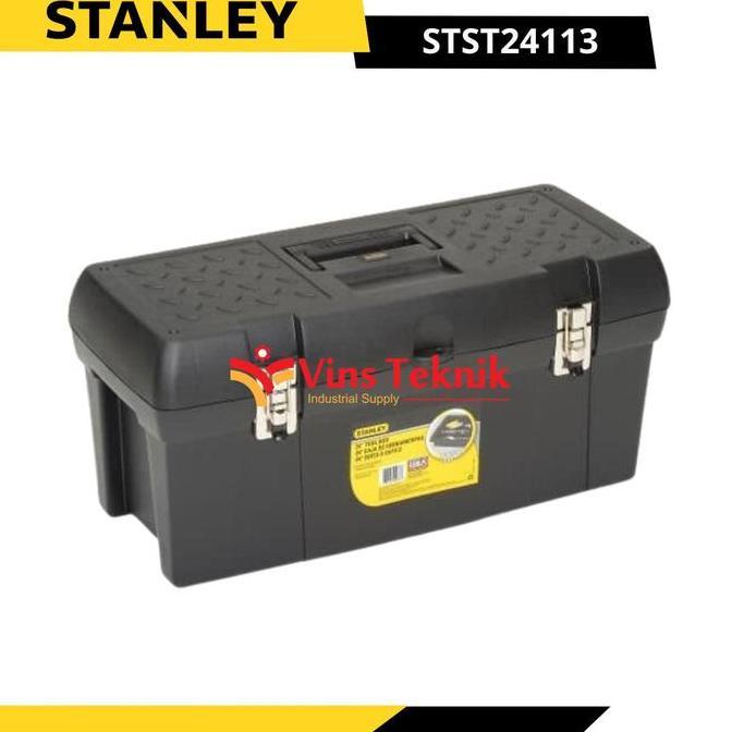 Promo Stanley Stst24113 Toolbox Plastic Tool Box Metal Latches Toolbox 24 Inch Kotak Alat Perkakas S