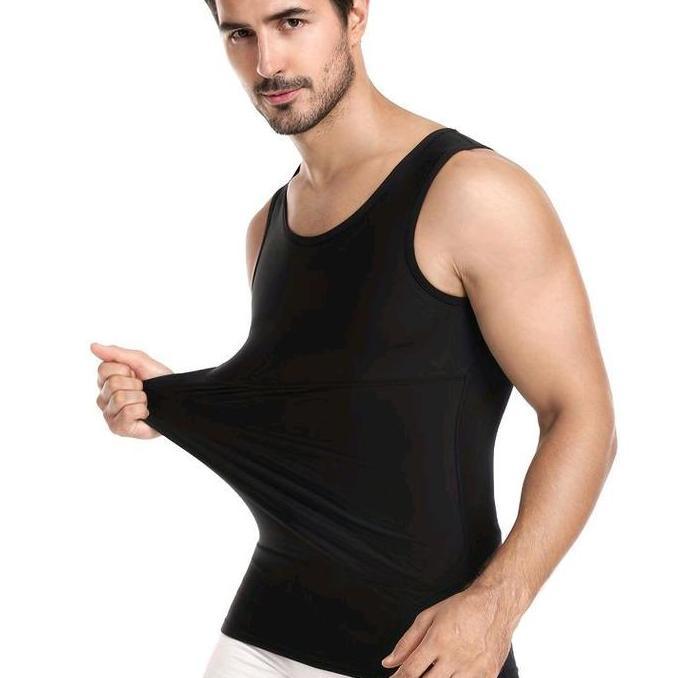 PROMO Paket Hemat 4 PCS Singlet Pria pakaian Dalam Pria Katun Slimvit Atasan Dewasa Kaos Hitam Putih