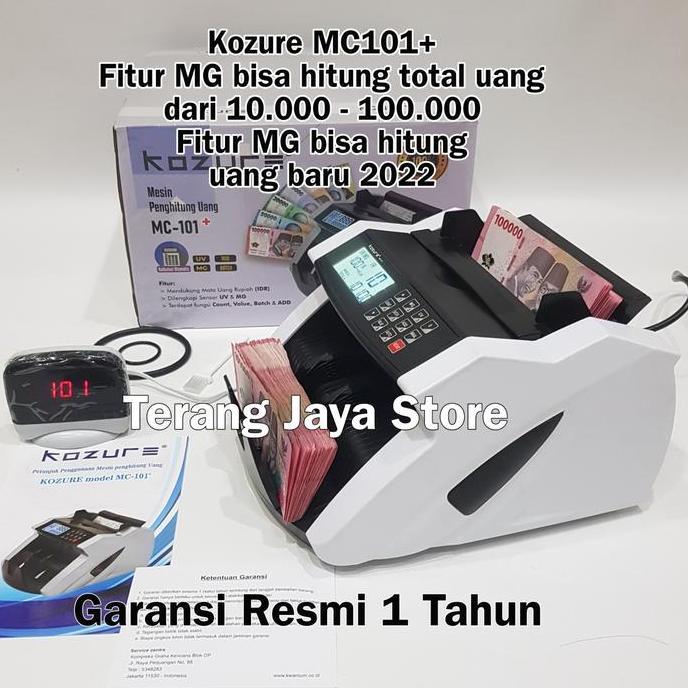 Tektok- Mesin Penghitung Uang Kozure Mc-101 Money Counter Kozure Mc101 Mesin Hitung Uang Kozure Mc10