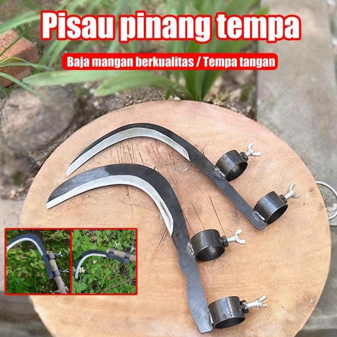 h.samiliran - pisau sikat pinang terbuat dari baja mangan berkualitas memotong rumput air dan dahan 