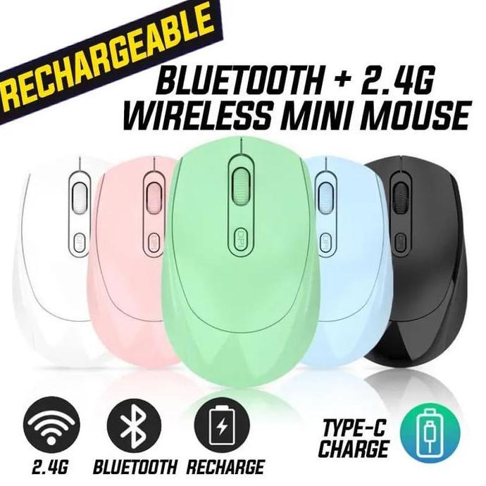 M-256 - Mouse Silent Click Macaroon Mouse Silent Wireless Mouse Wireless Silent Click Mouse Bluetoot