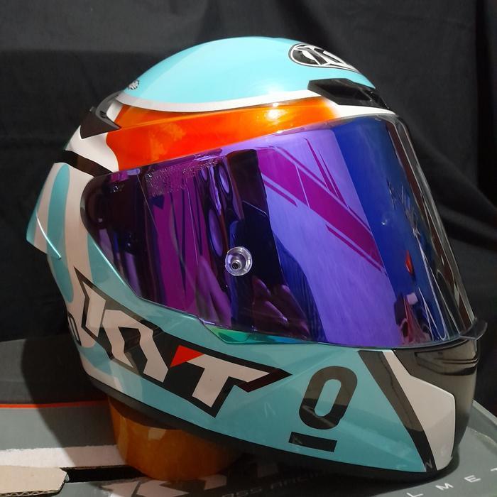 Paling Murah & Termurah Visor Kyt Tt Course Iridium Blue Purple Ori Original Dan Terpercaya