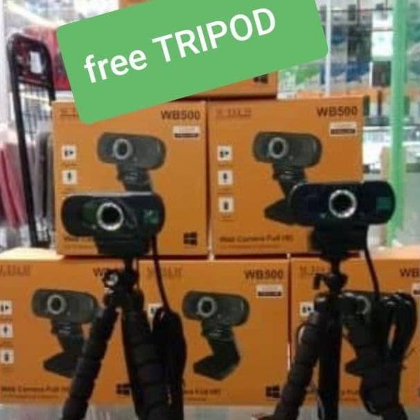 Webcam Mtech Wb500 1080P Full Hd Web Camera Full Hd Included Tripod Harga Spesial