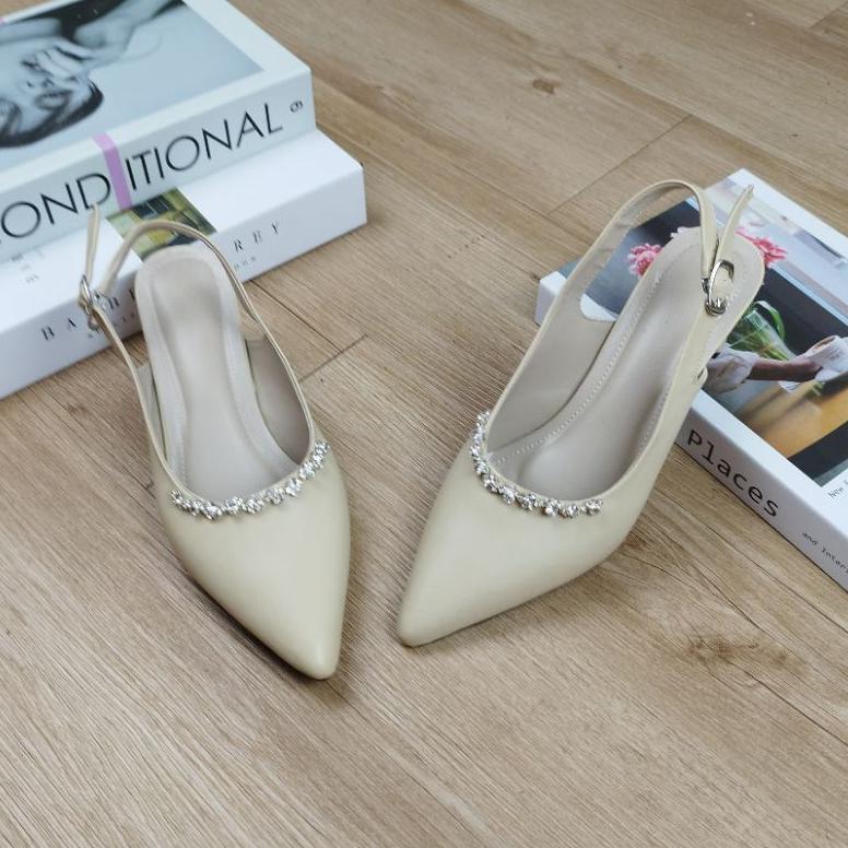 TERBARU D.Hen Sepatu Tali Wanita Vania 5cm Kulit Sintetis