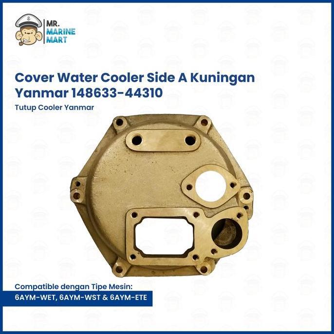 Promo Cover Water Cooler Side A Kuningan Yanmar 148633-44310 Tutup Cooler Diskon