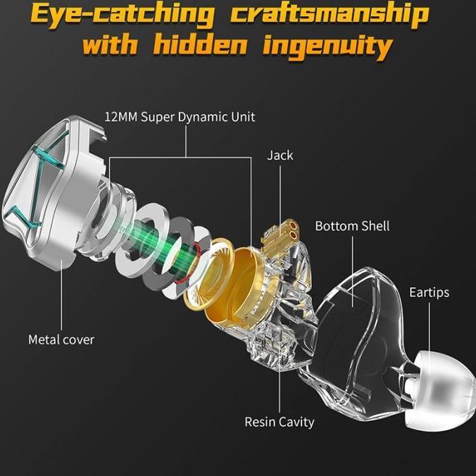 Wkfd- Kz Esx 10Th Anniversary Basshead Earphone With Mic - Garansi Resmi