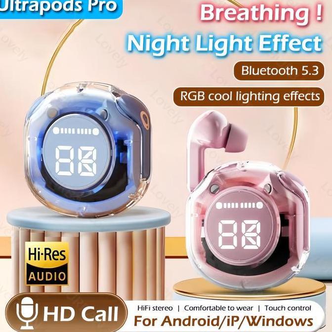 Wkfd- Air31 Earphone Bluetooth Dengan Mikrofon Hifi Stereo Headset Bluetooth Sentuh Speaker Mini Blu