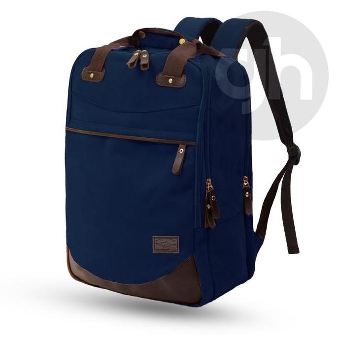 GH-Bag Tas Ransel Pria Wanita DALTON Canvas Backpack Sekolah