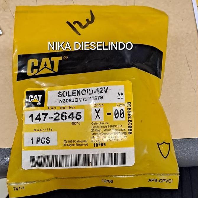 Solenoid 147-2645 Cat 12V Caterpillar Restock