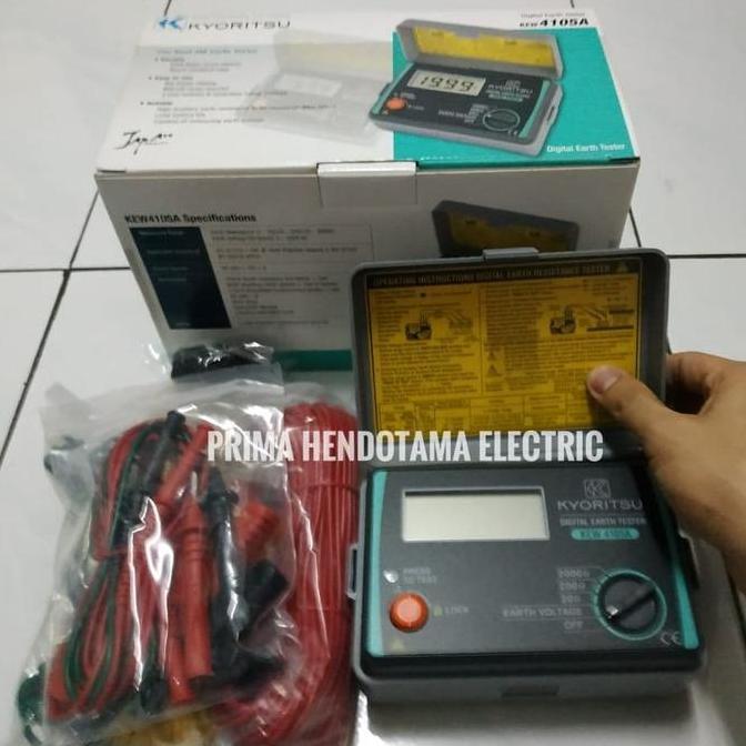TERBARU - Digital Earth Tester KEW 4105A Kyoritsu | Earth Tester Kyoritsu 4105A