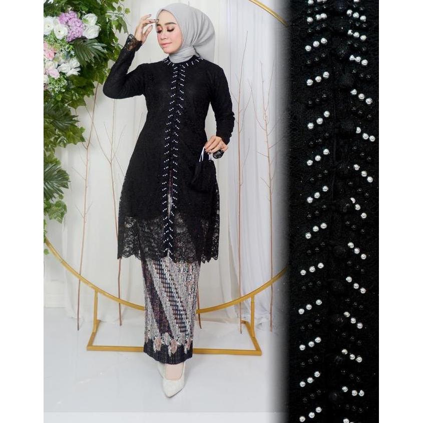 DJ Collection 21  Setelan Kebaya Kancing 1000 Payet Tunik Kebaya Tunik Panjang Kebaya Busui Brokat H
