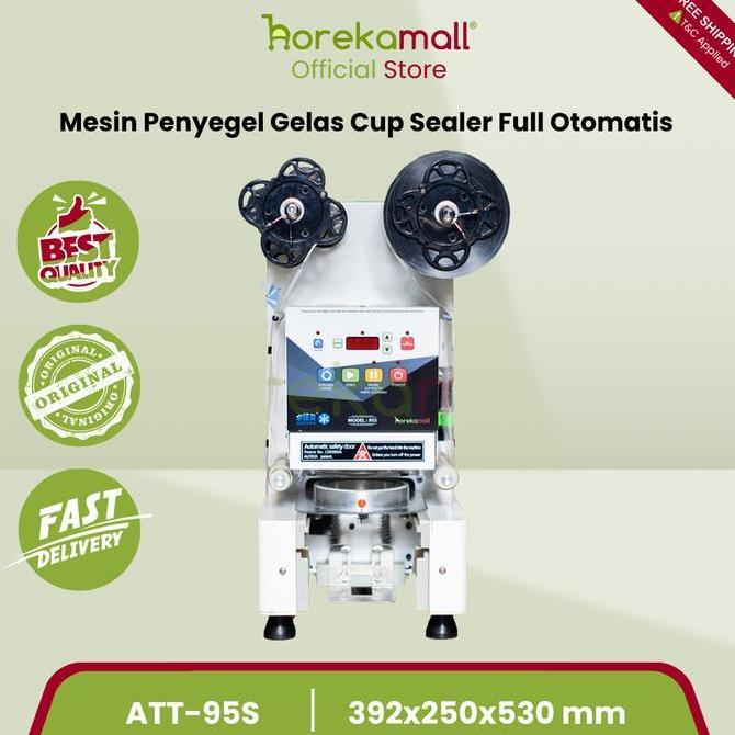 Cup Sealer Mesin Sealing Alat Press Gelas Minuman Full Otomatis AUTATA ATT-95S