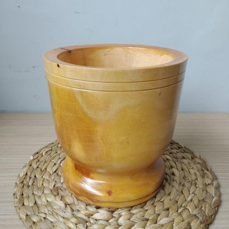 Lumpang Kayu + Tutup, Lumpang Kayu + Penumbuk Kayu Best Seller