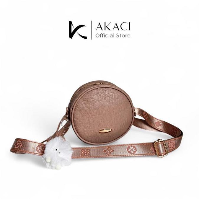 Saitaa- Tas Selempang Dan Bahu Bonny  Akaci 09-8525 Bahan Kulit Papirut 1 Ruang Tas Selempang Kecil 