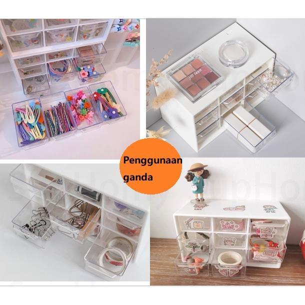 ukd- 9 Laci Mini Rak Mini Kotak Aksesoris Kotak Laci Mini Container rak kecil aesthetic Laci Kecil d