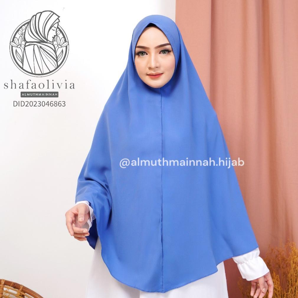 HOT SALE PREMIUM KHIMAR KERUDUNG WOLFIS  XL - XXL NON PAD SYARI JUMBO BS BUAT SHOLAT PONDOK PESANTRE