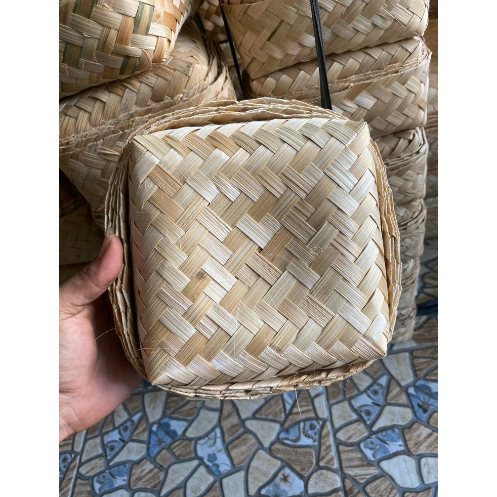 Besek Bambu 15X15 Besek Daging Dll