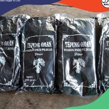 Promo Tepung Oman Pewarna Dawet Dan Cendol Hitam Netto 250Gr