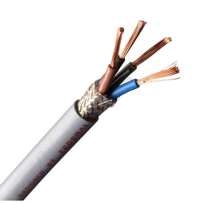 Grosir [50Mtr] Kabel Screen Liycy 4X0,75 4X0.75 Federal