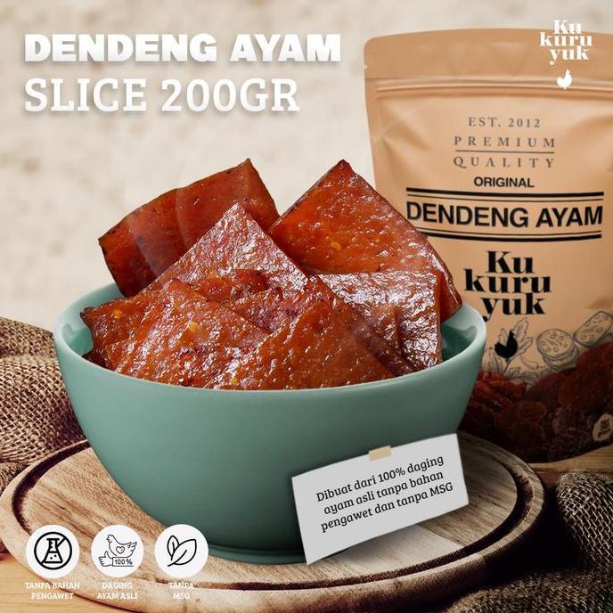 [PREMIUM] Dendeng Kukuruyuk - Dendeng Ayam Kotak 200 gram | Dendeng Ayam Kukuruyuk Kotak |Dendeng Ay