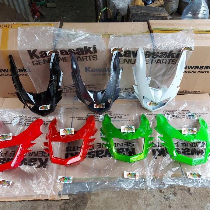 BARONG BATOK COVER LAMPU PALA BODY COWLING UP NINJA RR NEW ORIGINAL GARANSI