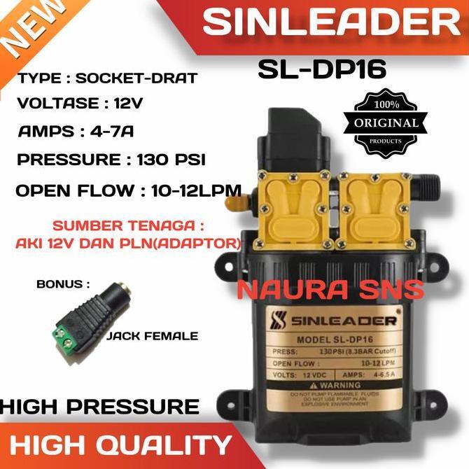 Mesin Pompa Air Dc 12V / Pompa Dc Sinlieader / Sinleader Pump 130 Psi Terbaik