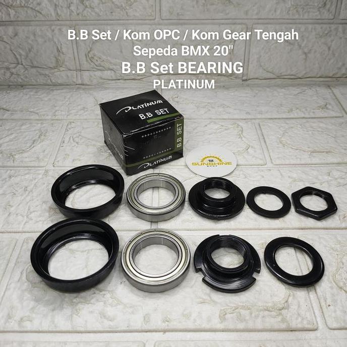 BB Set Kom Gear Tengah BEARING Mangkoan Crank Sepeda BMX 20 PLATINUM