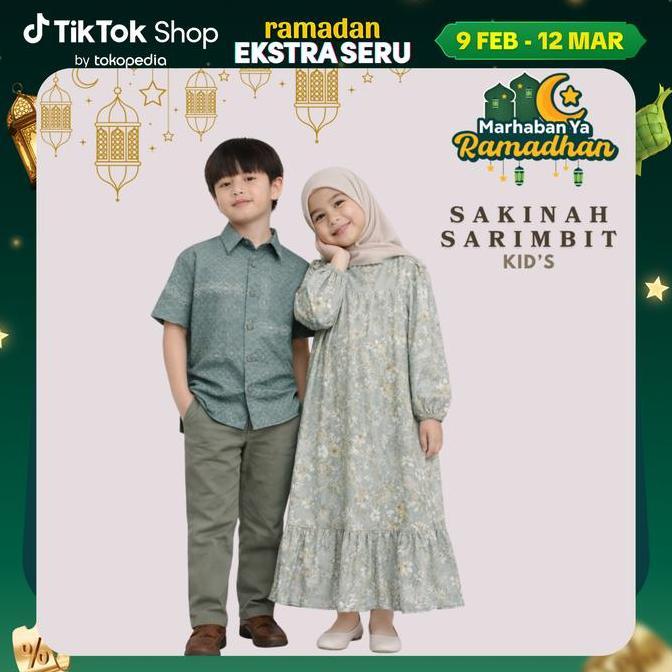 By Dolla - (Anak Perempuan & Laki-Laki) Sakinah Series Sarimbit Kids - Gamis Anak Koko Anak Sarimbit