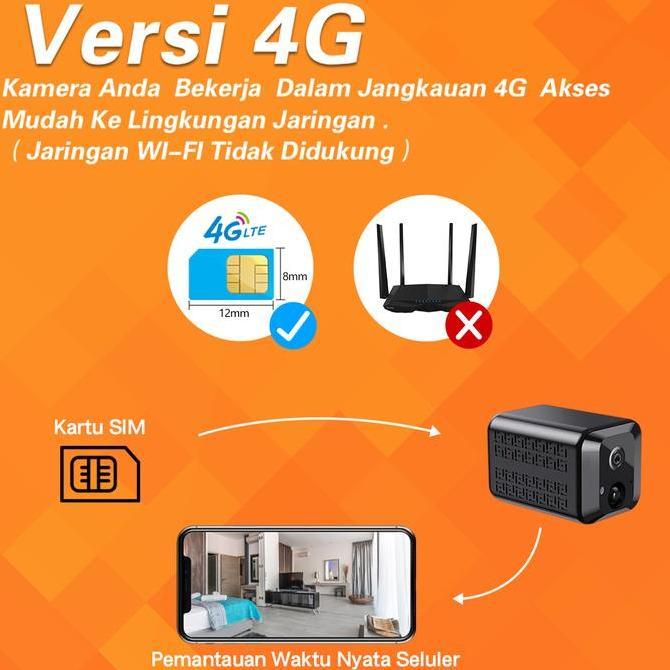 YOUNGSHORT33 - XIHANCAM 5MP CCTV MINI SIM CARD 4G KAMERA KECIL BATERAI CCTV MINI TERSEMBUNYI TANPA K