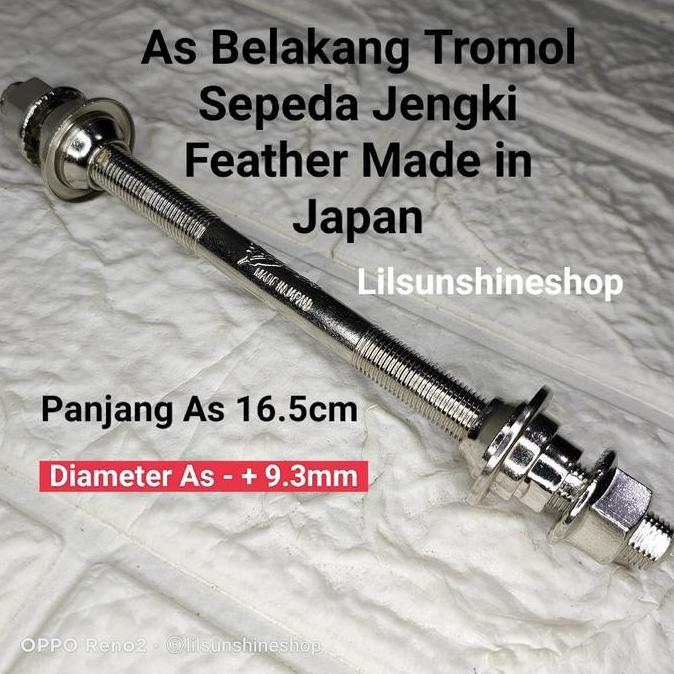 As Tromol Belakang Sepeda Onthel 28 Dan 26 Jengki Feather Japan