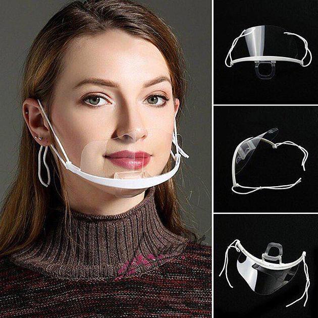 Masker Transparan Mulut, Masker Mika, Masker Masak Dapur, Masker Koki