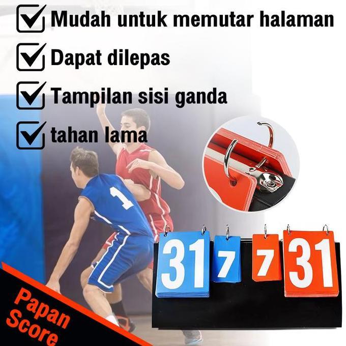Papan Skor Multifungsi Papan Skor Portabel Bola Voli Bola Basket Tenis Meja Papan Skor Futsal Papan 