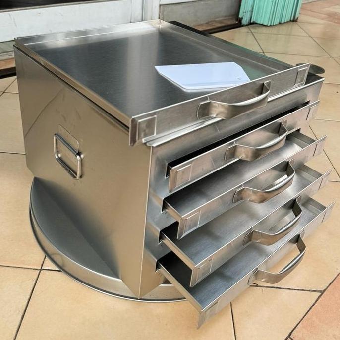 Alat Kukus Changfen 4Layer, Steamer Stainless, Kukusan Kotak, Pengukus Kwetiau, Cheongfan Dimsum Kit