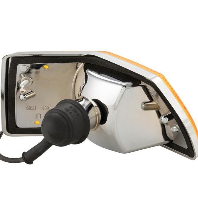 Promo lampu sein sen sign siem vespa px series new px original chrome casing Diskon