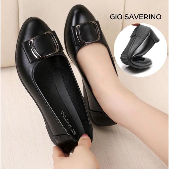 Termurah / Hot Sale Sepatu Wedges Wanita Gio Saverino Sepatu Kerja Wanita