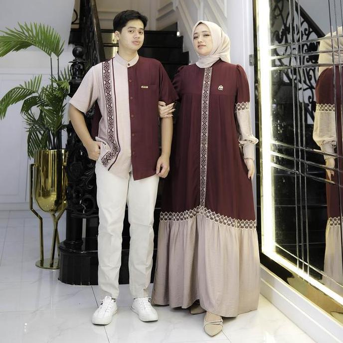 Gwenza - Asyiqa Couple Gamis Koko - Muslim Wanita