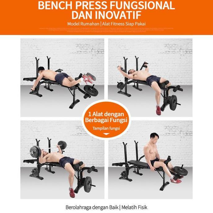 Jimu- Bench Press Murah / Bench Press Alat Fitness / Bench Press Multifungsi
