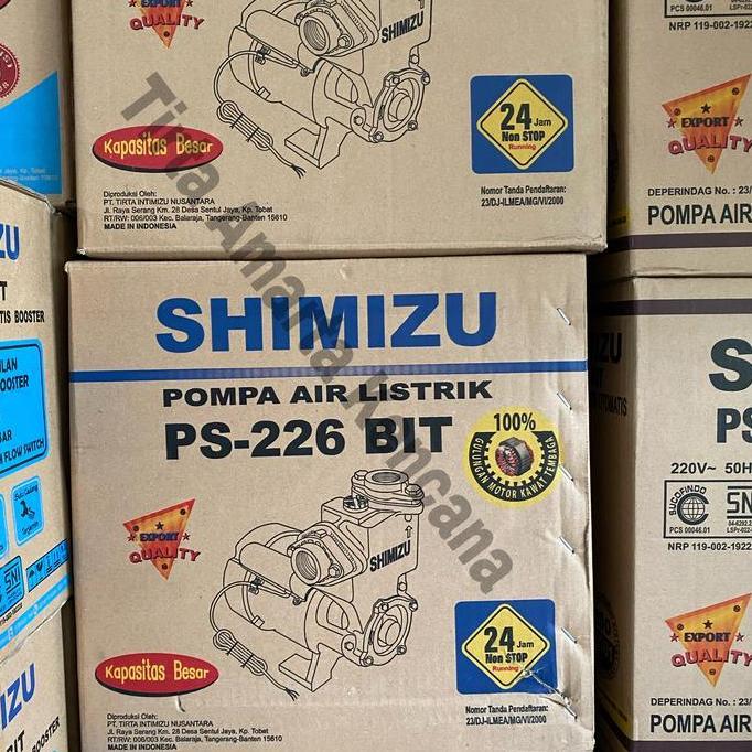 Pompa Air Shimizu Ps 226 Bit Non Otomatis Baru
